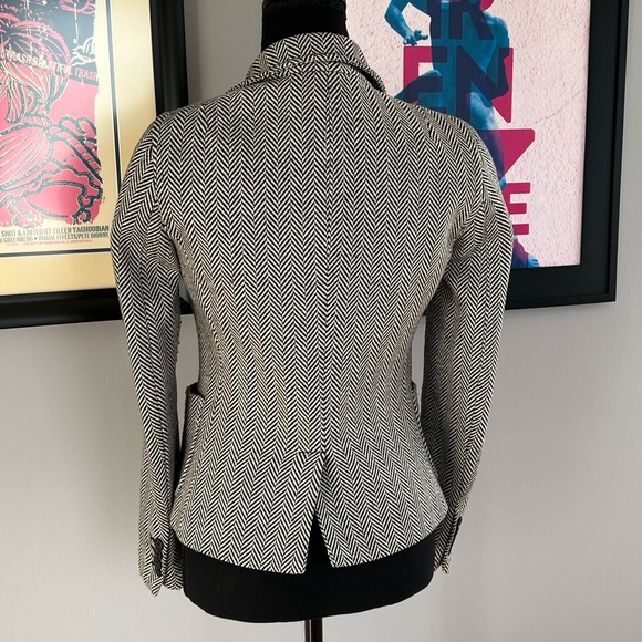 Vintage J. Crew fitted herringbone blazer Alabama Crimson Tide vibe - Picture 9 of 13
